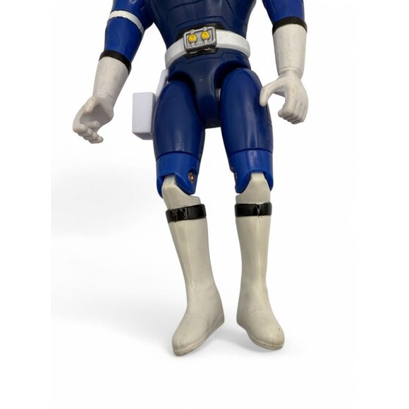 Vintage 1997 Power Rangers Turbo Blue Ranger Collectible Action Figure Bandai - Picture 4 of 5